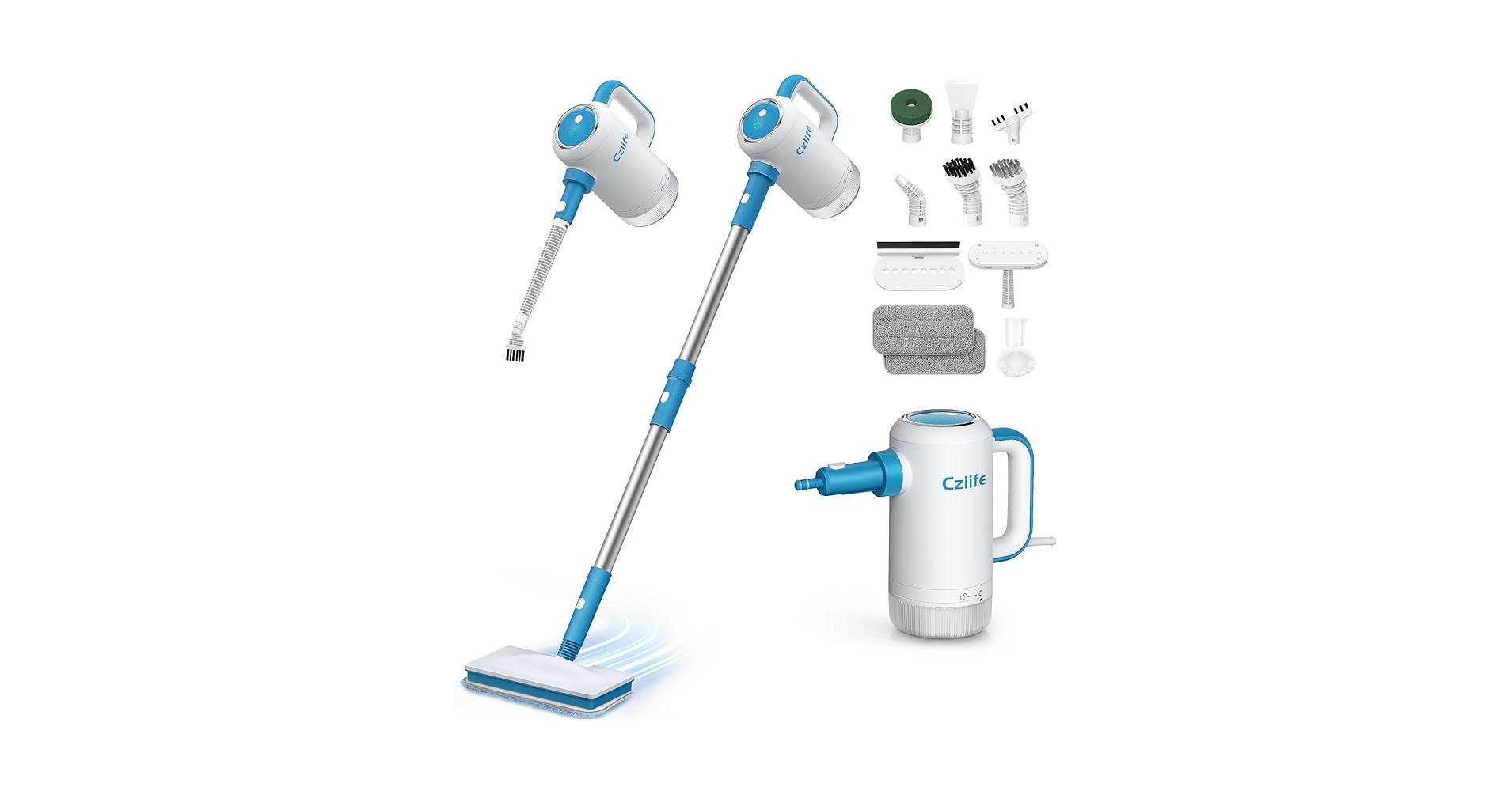 Amazon.com - Czlife Z7 Steam Mop for Floor Cleaning, 13-in-1