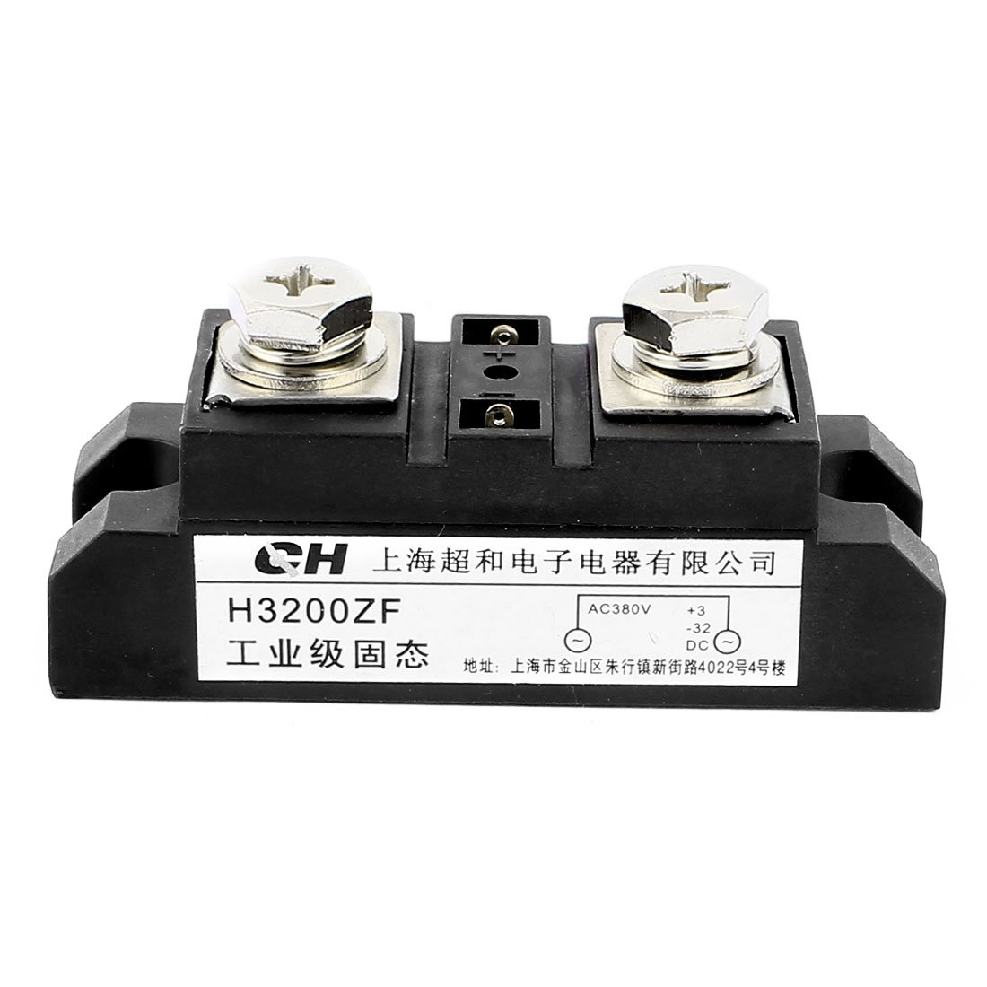 H3200ZF DC 3-32V a AC 380V Relè a stato solido industriale nero con connettore terminale