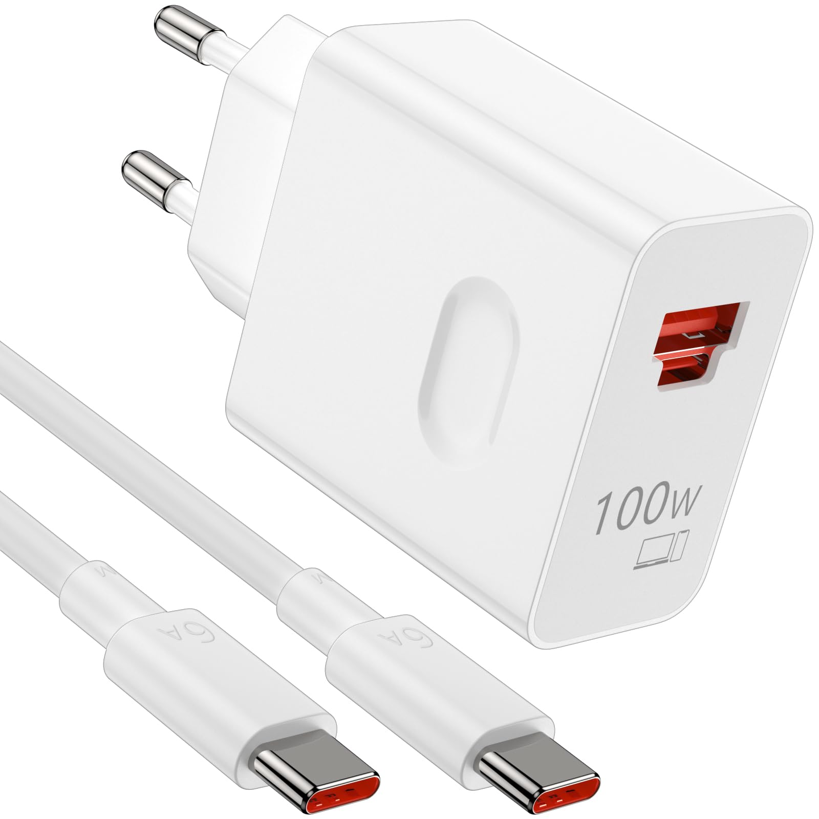 IMangoo Caricabatterie 66W SuperCharge Con Cavo USB C 6A 2M Per Honor E Huawei