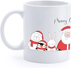 Christmas Mug ** MERRY CHRISTMAS ** with Christmas Characters - Christmas Gift Idea ** Great Quality** Christmas Tea Mug