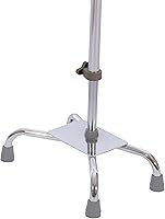 Vista 2 de Essential Medical Supply puntas de repuesto para bastón cuádruple, color negro, 12 pulgada, T50012G, 1