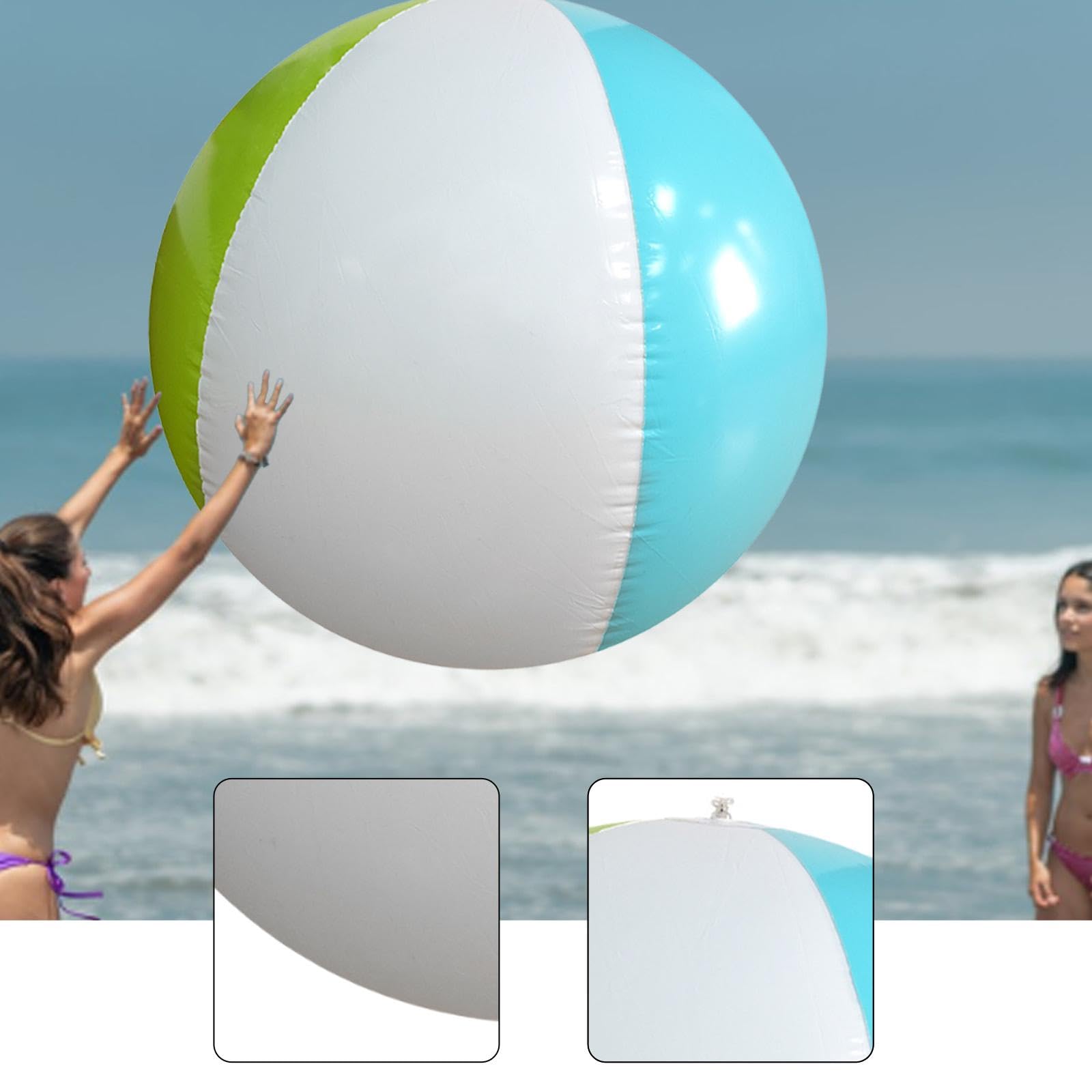 Riesiger Aufblasbarer Strandball (119 cm) – Schwimmbadball für Jungen Und Mädchen – Lustiger PVC Ball