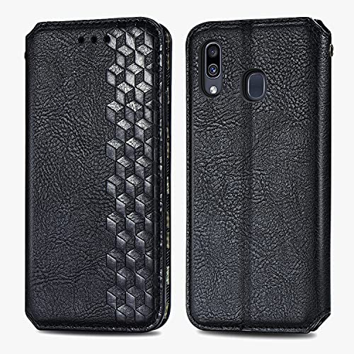 Capa traseira de celular para Samsung Galaxy A30 Capa carteira de couro PU capa protetora flip desig