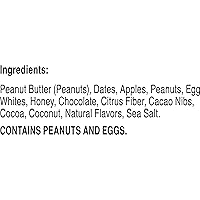 Vista 3 de RXBAR Bocaditos energéticos proteicos, aperitivos energéticos sin gluten, aperitivos de proteínas, mantequilla de maní de chocolate negro
