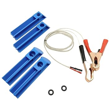 ZKTOOL 4-Piece Flush Cleaner Adapter - Injector Tester and Pump Pressure Test for Automotive Diesel and Gas Injectors - Infinite Pulse Cleaner for Nozzles