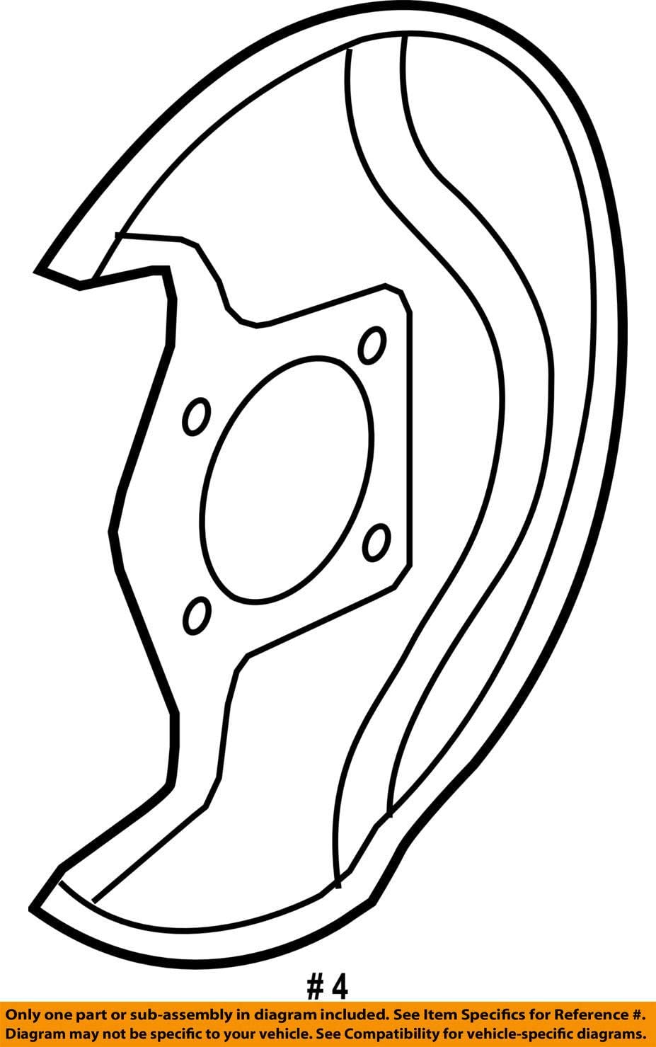 Genuine Honda 45255-STX-A00 Front Brake Splash Guard