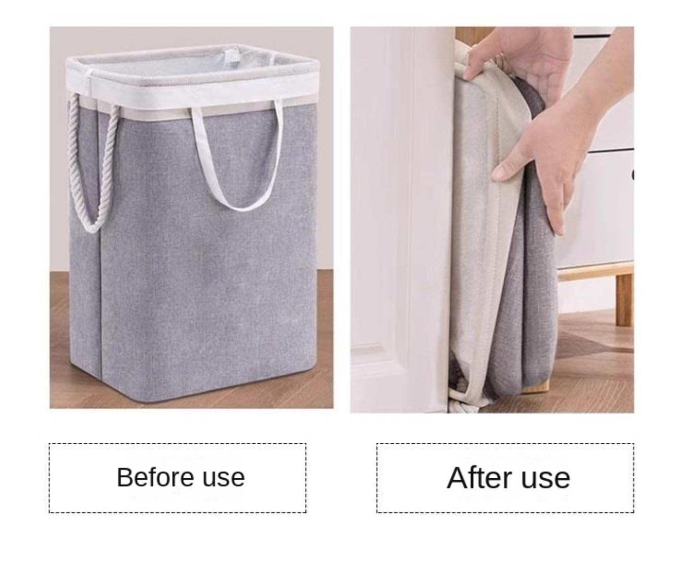 Cesta Ropa Sucia Cesto Ropa Sucia Cesto Para La Colada Plegable Con Asas Y Bolsas De Malla, Cesta Alta Para La Colada Para Dormitorio Y Baño Familiar Cubo Ropa Sucia Cesta de Ropa Sucia ( Color : Brui
