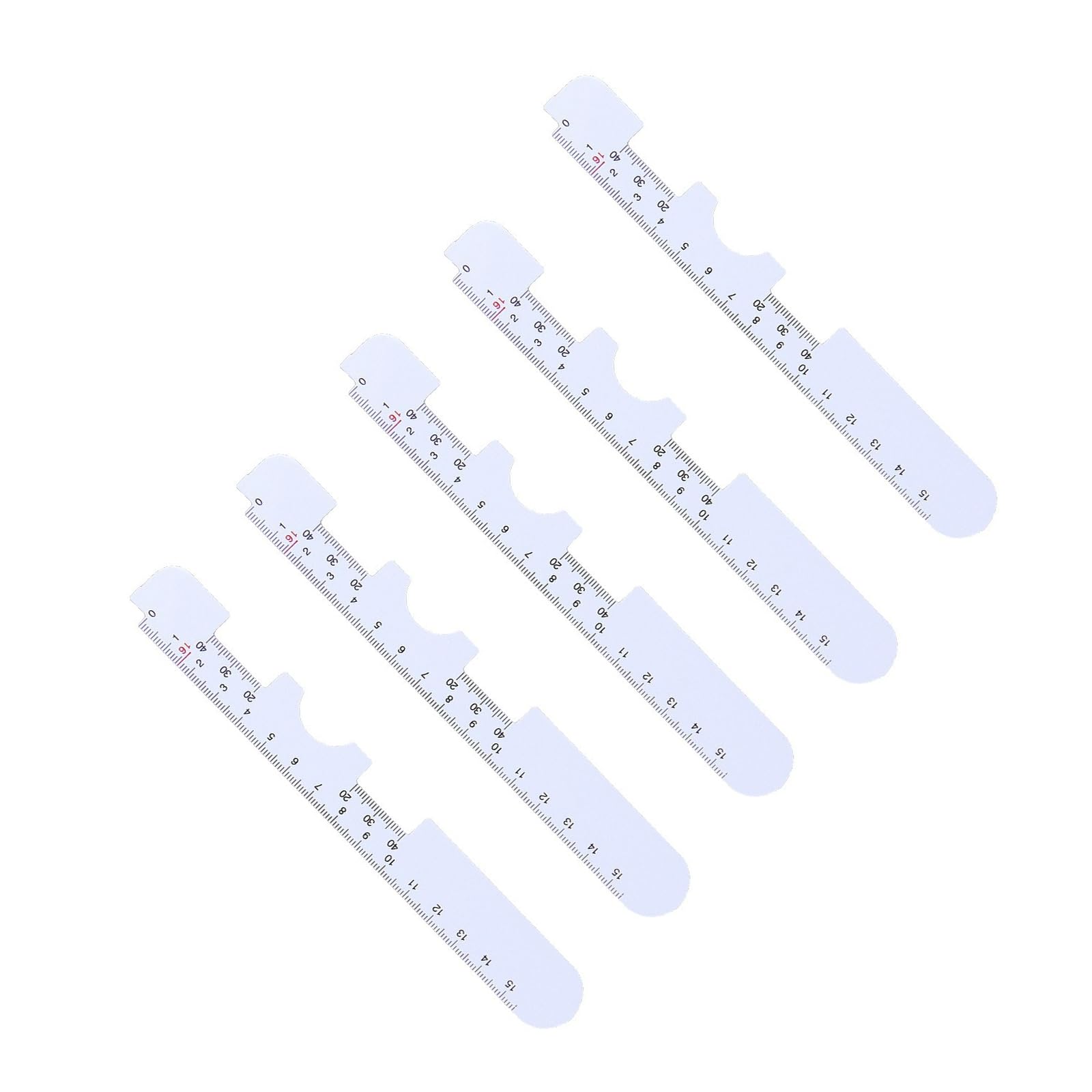 5PCS Pupillary Distance Measurement Rulers Nonslip Design Pupil Ruler for Accurate Eyeglass Lens Alignment Pupil Ruler Pupillary Distance