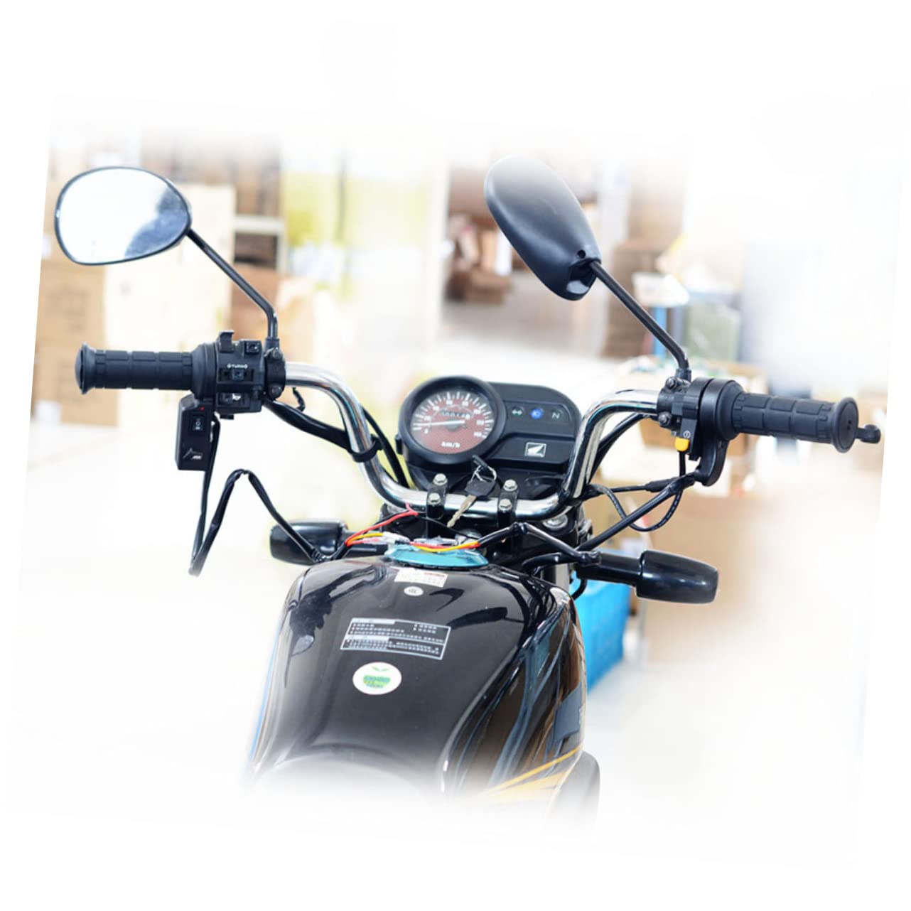 TOPBATHY 2.1a Cargador Usb Motocicleta Puños Calefactables Voltímetro Mango Tpu Resistencia Al Desgaste