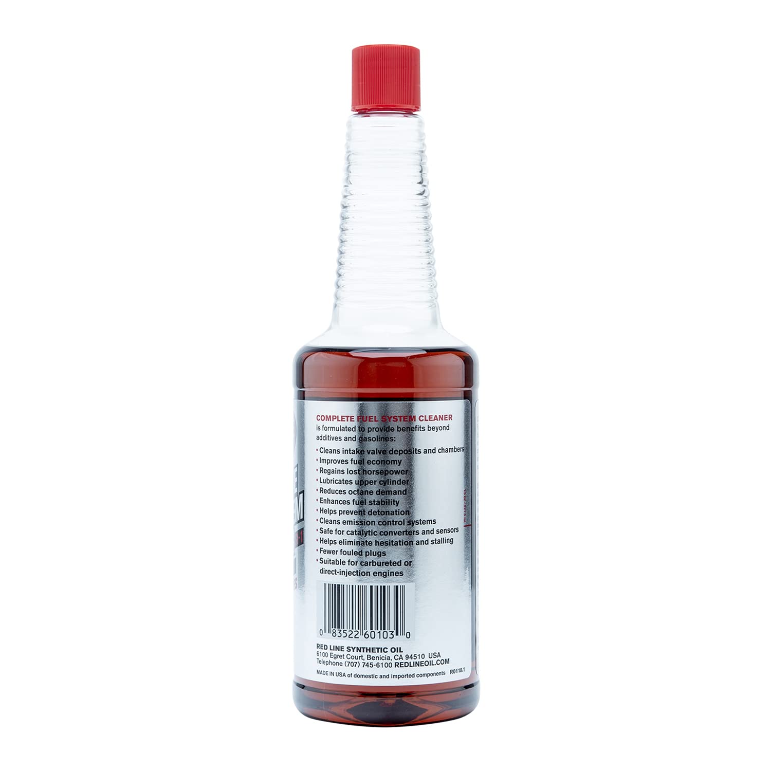 Red Line 60103 SI-1 Complete Fuel System Cleaner, Cleans and Prevents Corrosion in Fuel Systems, Cleans Injectors, Carburetors, Valve and Combustion Chamber Deposits - 15 Ounce (4 Pack)