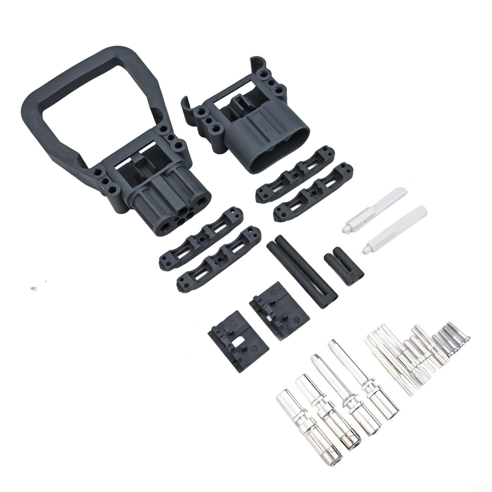Conector de alimentación de carretilla elevadora de alta corriente de 160 A, terminales de cobre chapados en plata para vehículo eléctrico para cargador, IP23 (macho + hembra)