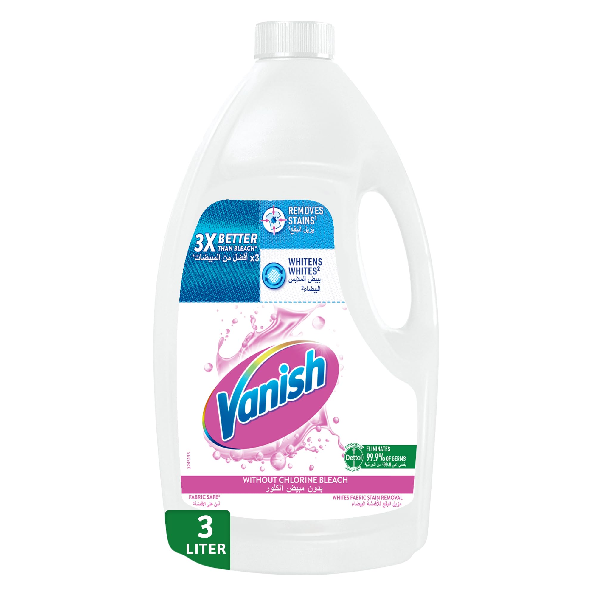 Liquid Fabric Stain Remover 3L for White clothes