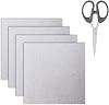 4 Pieces Waveguide Cover Mica Plates Sheets Microwave Oven Repairing Part 13 x 13 cm with Scissor for Use Universal Microwave Oven