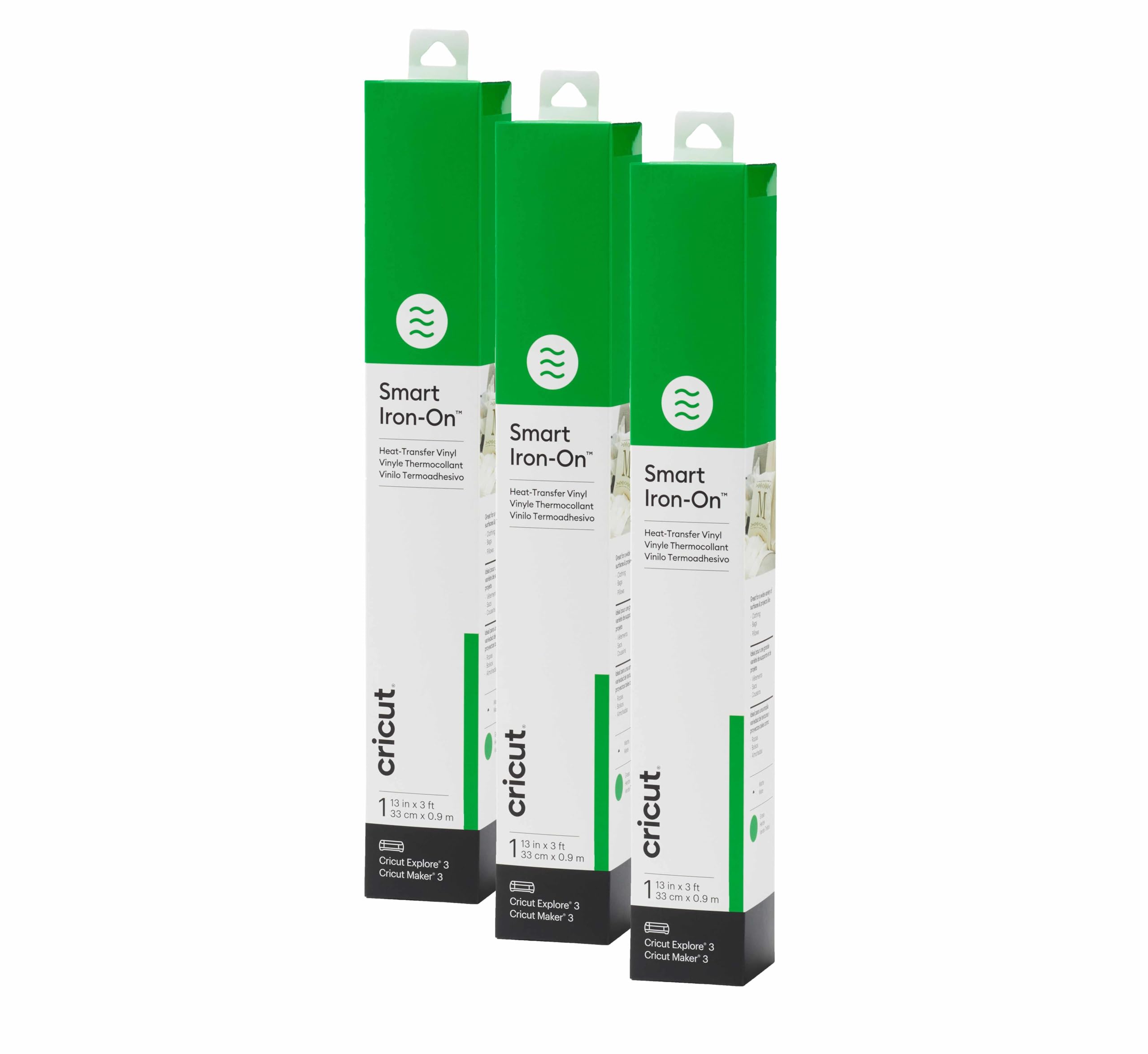 Vinyle de transfert thermique Smart Iron On Cricut vert rouleau 33x91.4 cm Maker Explore