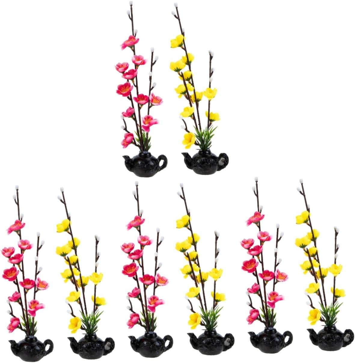 PRETYZOOM 8pcs Sashimi Flower Plate Decoration Realistic Sushi Dish Ornament for Cold Dishes Unique Floral Design Sturdy and for Home Restaurant Presentation