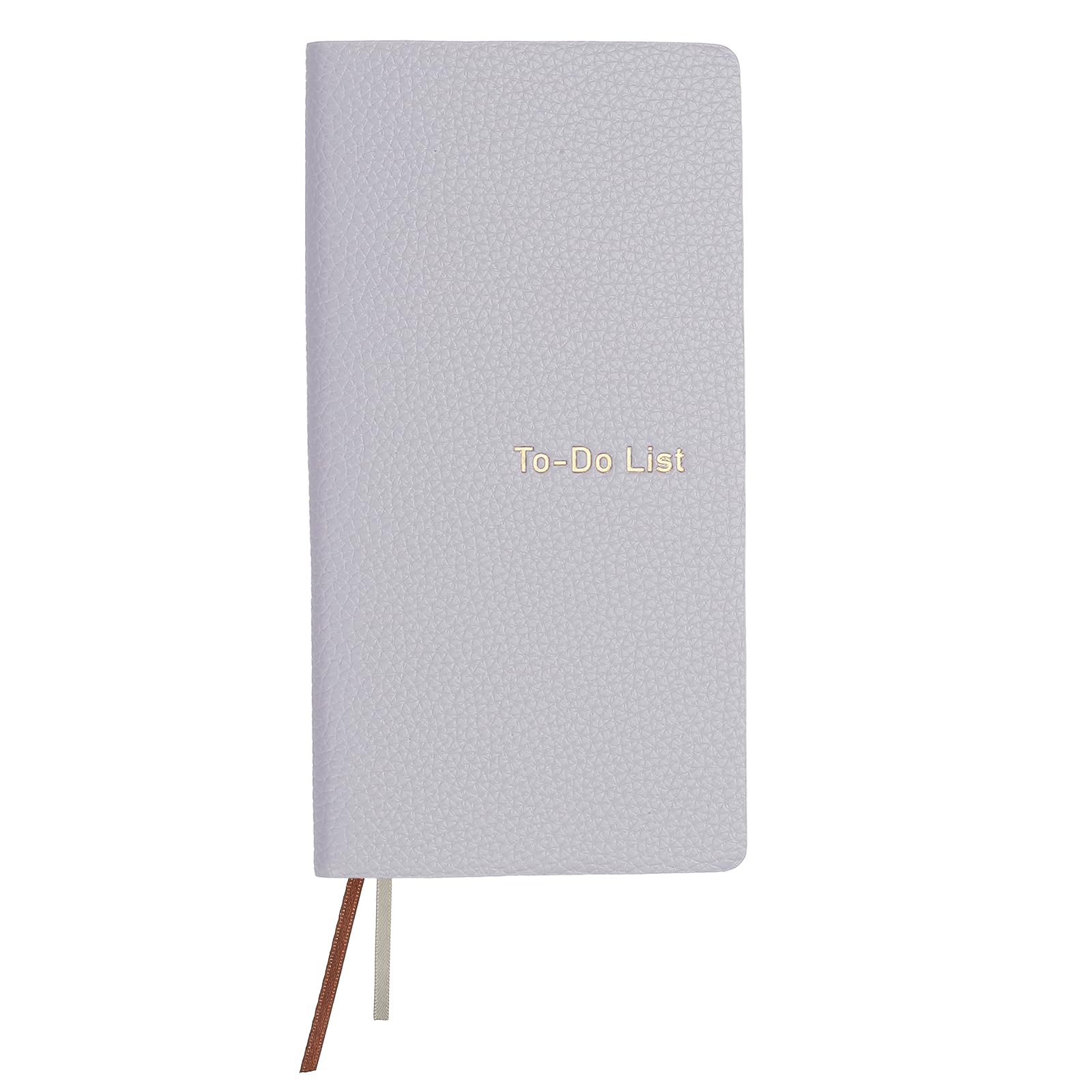 PATIKIL Leather to Do List Notepads, 160 Pages 6.5 x 3.2" Leather Daily Planners to Do List Notebook for Business Personal Daily Plans Schedule Planner Notebook Office Supplies, Purple