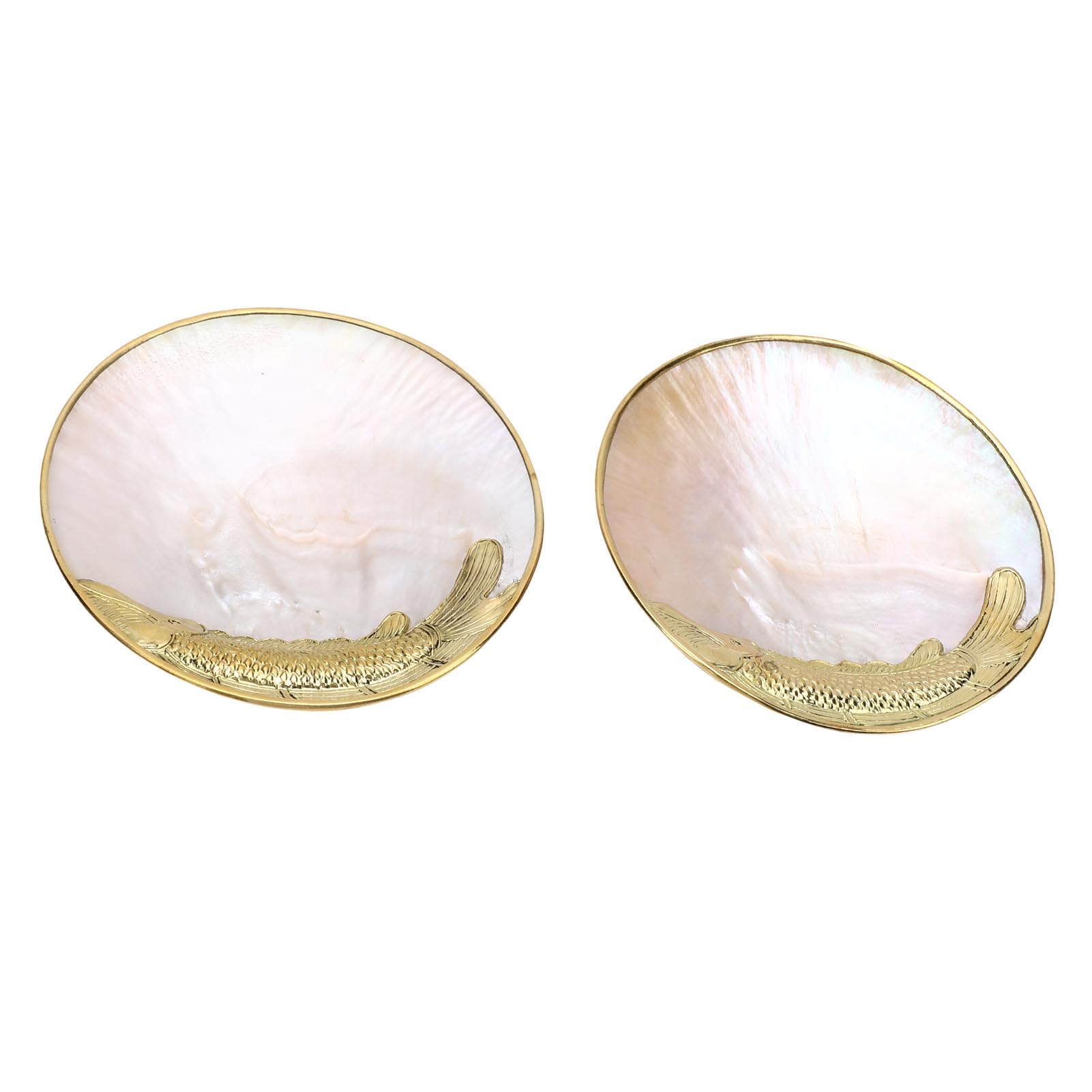Bandeja de concha, de joyería, soporte para anillo de nácar