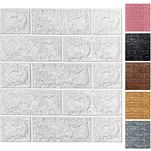 3D Wall Panels Peel And Stick 3D Brick Wallpaper Peel And Stick Faux Stone Wall Panel Foam Brick Self-Adhesive 3D Wallpaper Faux Brick Paneling #TOP5