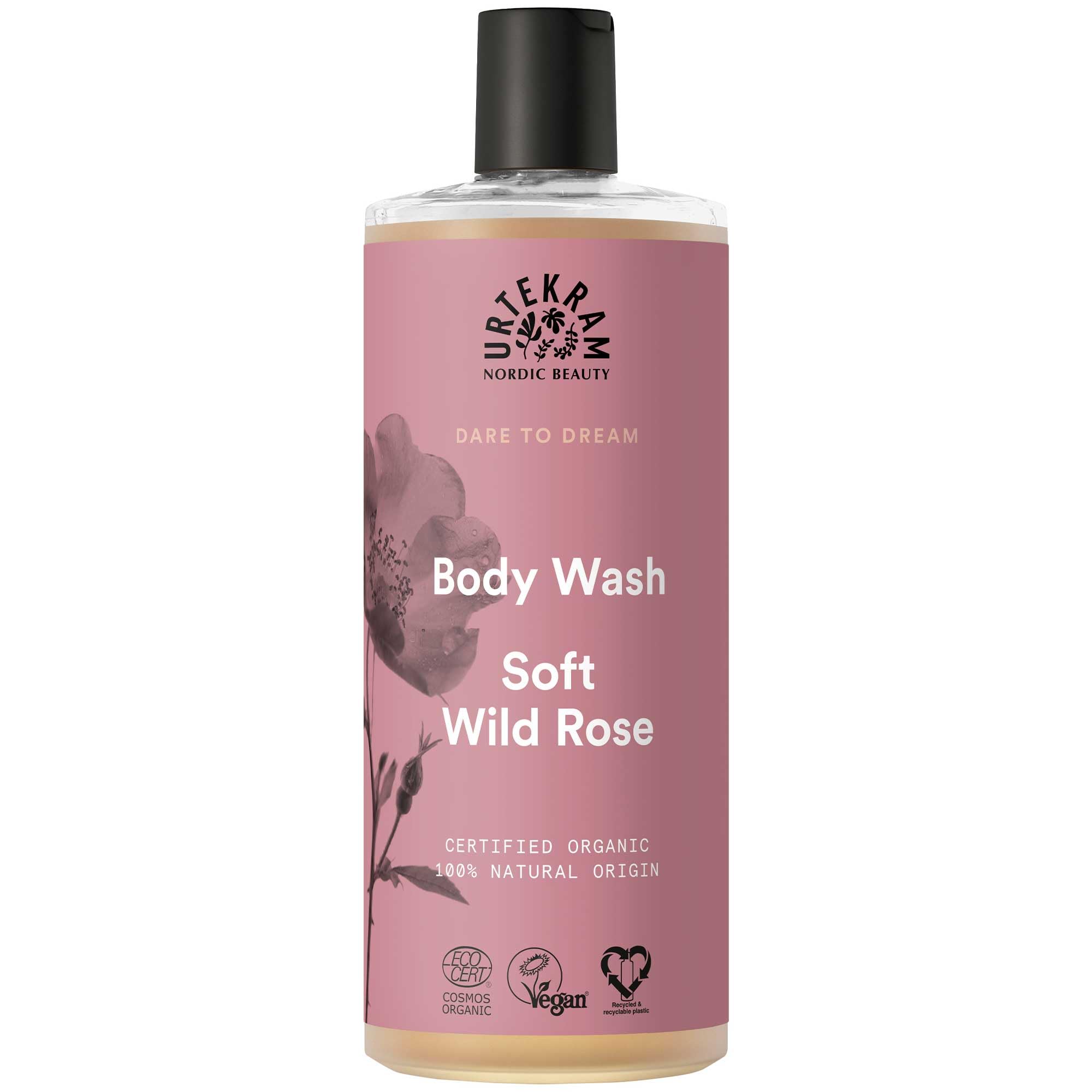 Urtekram Soft Wild Rose - Dare to Dream, Body Wash 500 ml