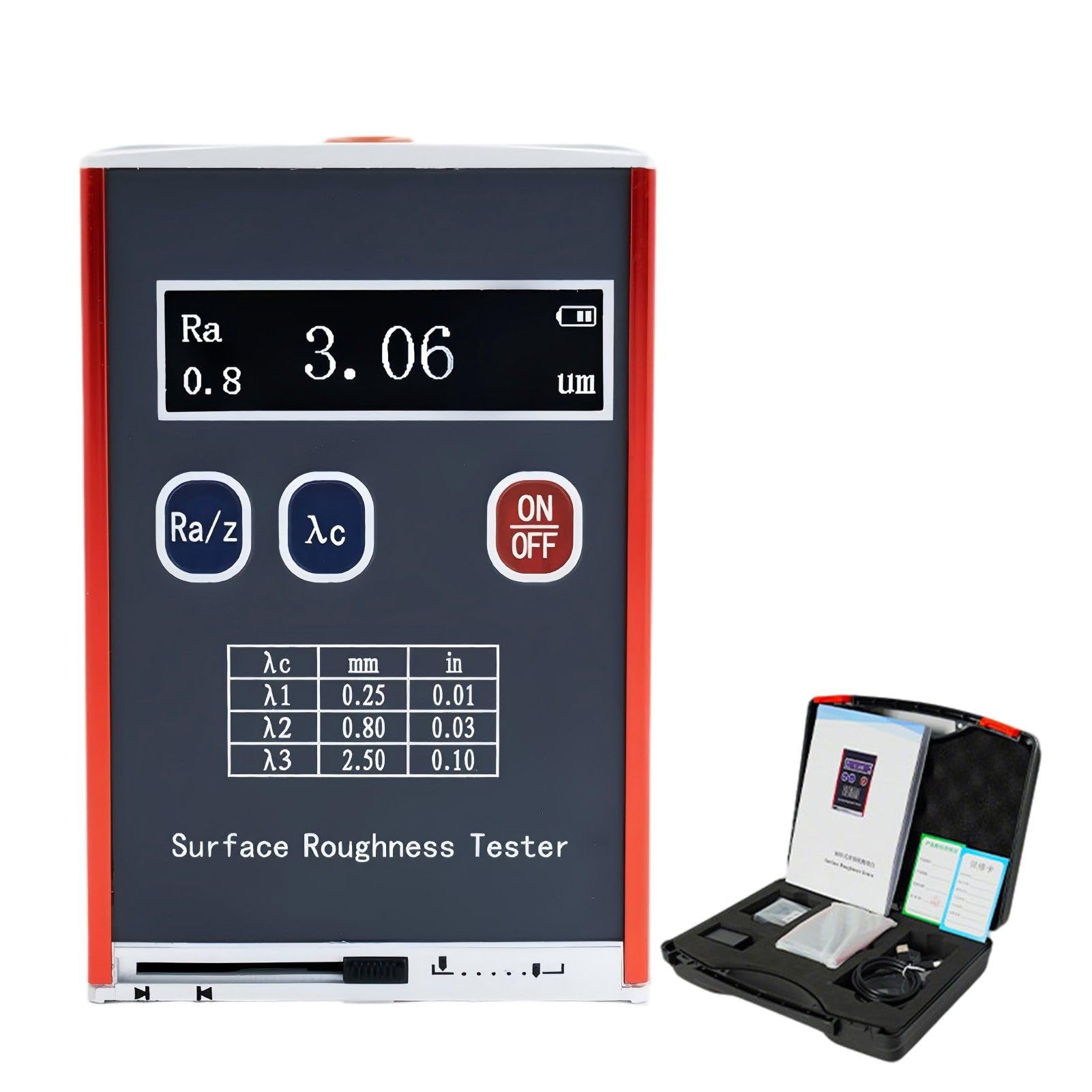 ExoticaBlend Accurate Surfaces Roughness Tester Meter Measure Ra, Rz, Rq, Rt with profilometer Surfaces Roughness Tester