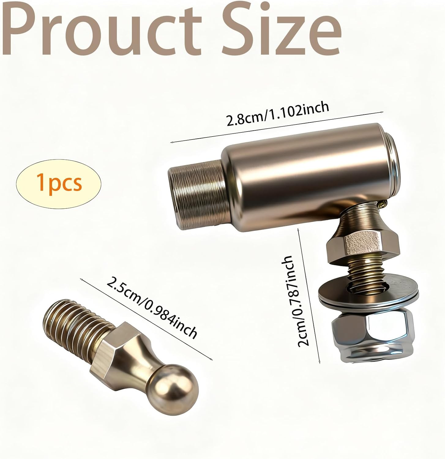 Throttle Disconnect for Quick Release Ball Joint, 10-32 Female Thread, Steel Carburetor Linkages Zinc-Plated for Corrosion Prevention