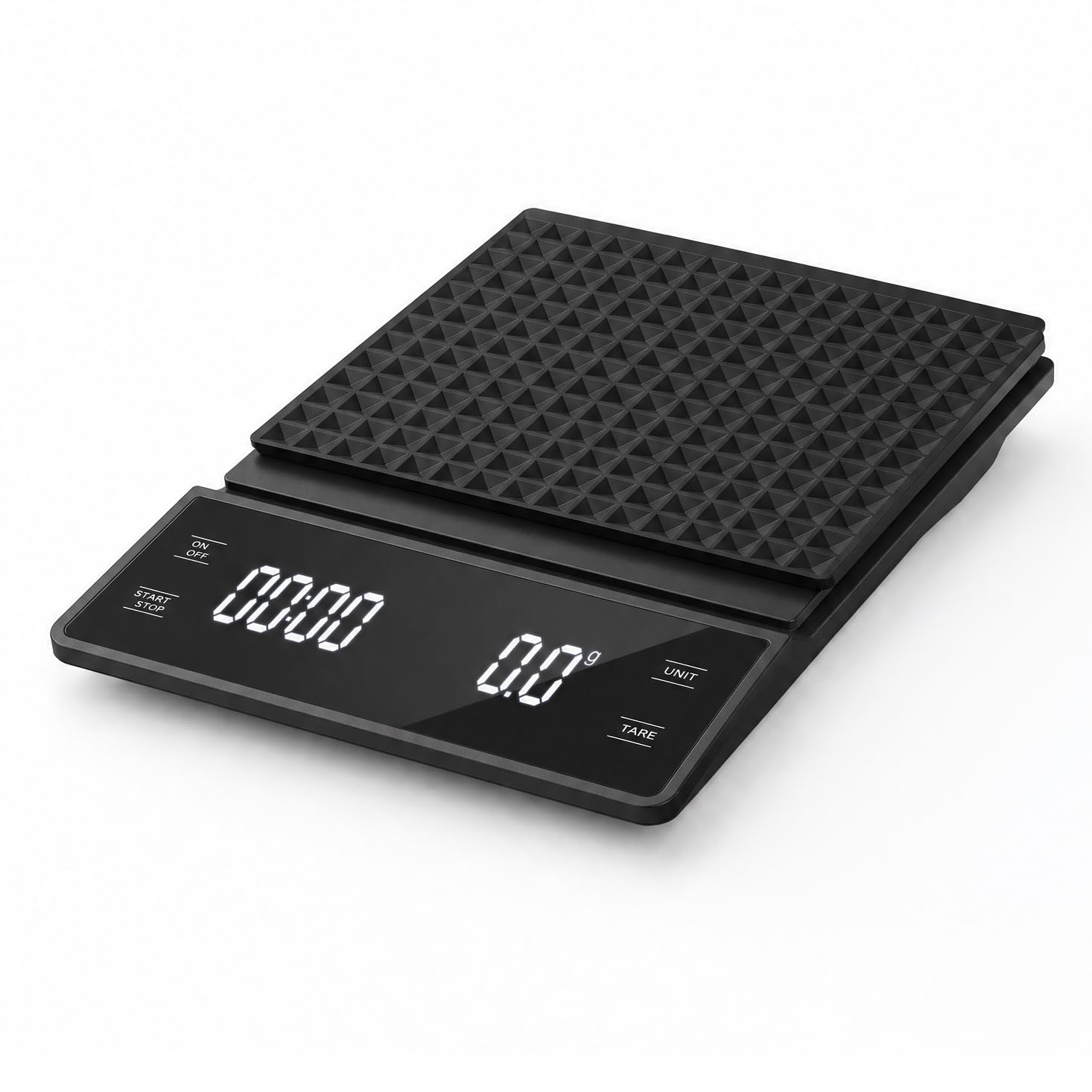 AXEON Digital Coffee Scale with Timer | 0.1g Precision, 3kg Capacity & LED Display Weighing Scale | Coffee Scale for Espresso, Pour Over & Drip | Includes Heat Resistant Pad (Battery not Include)-image-48