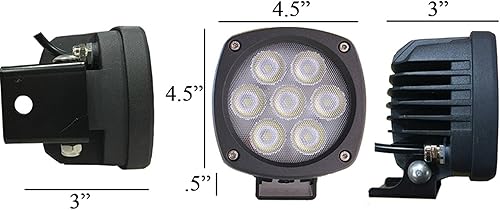 Miniatura 4 de TIGERLIGHTS Tiger Lights TL500S - Foco LED compacto de 50 W, 9 V, compatible con/reemplazo para Caterpillar 415F2ST, 416D, 416EST, 416F2ST,