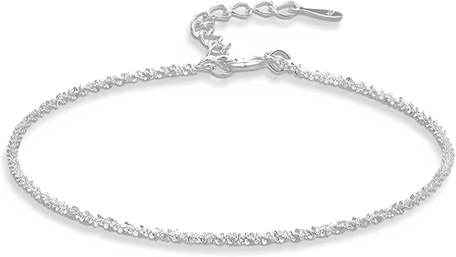 Women's Cute Adjustable Silver Link Chain Bracelet - Simple & Dainty Jewelry for Daily Wear & Special Occasions