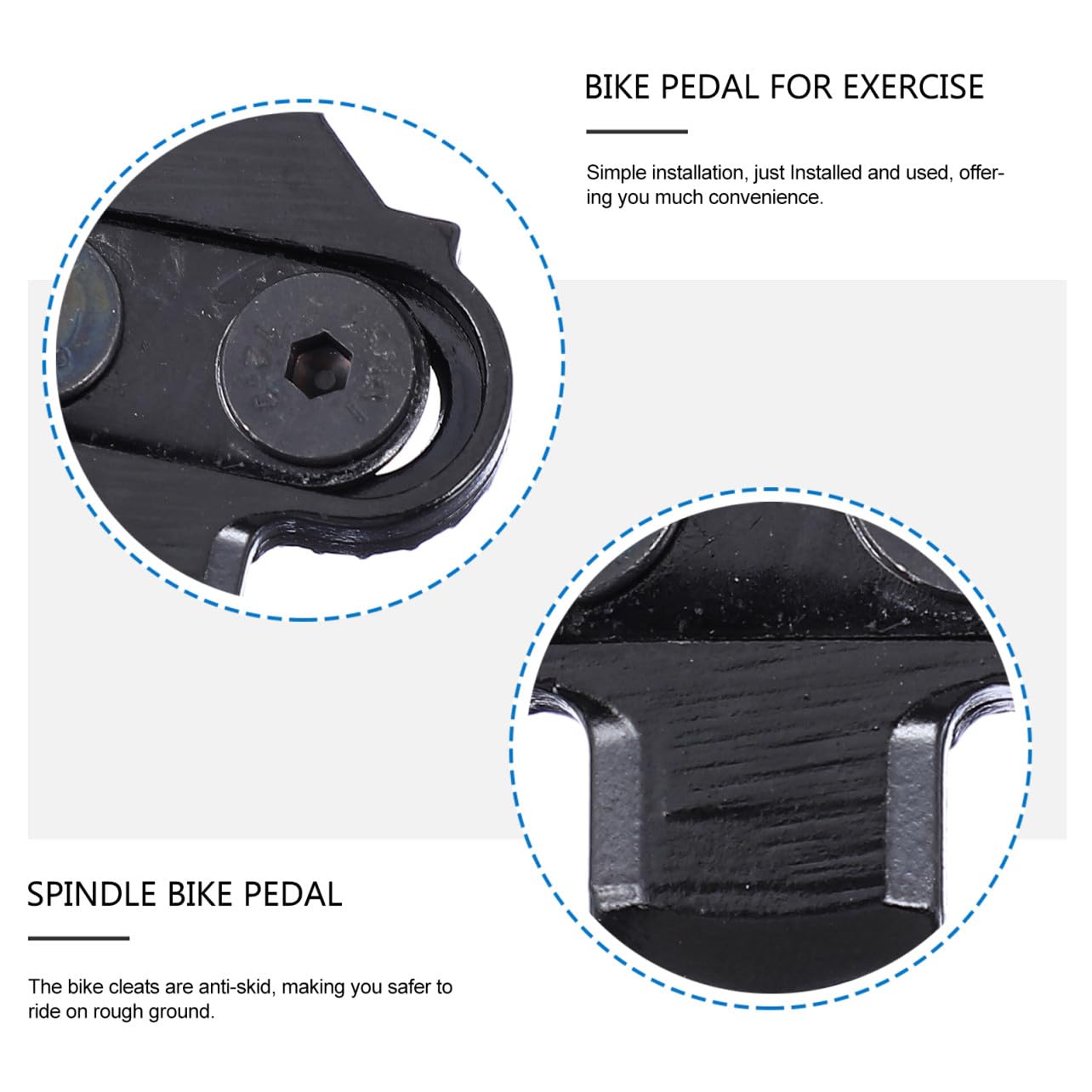 BESPORTBLE 2 Paia Di Tacchetti Per Biciclette Tacchetti Per Bici Stecca Tacchetto Per Mountain Bike Copri Tacchetti Per Bicicletta Calpestabili Pedale Della Bici Tacchetti Per Mtb Tacchetto