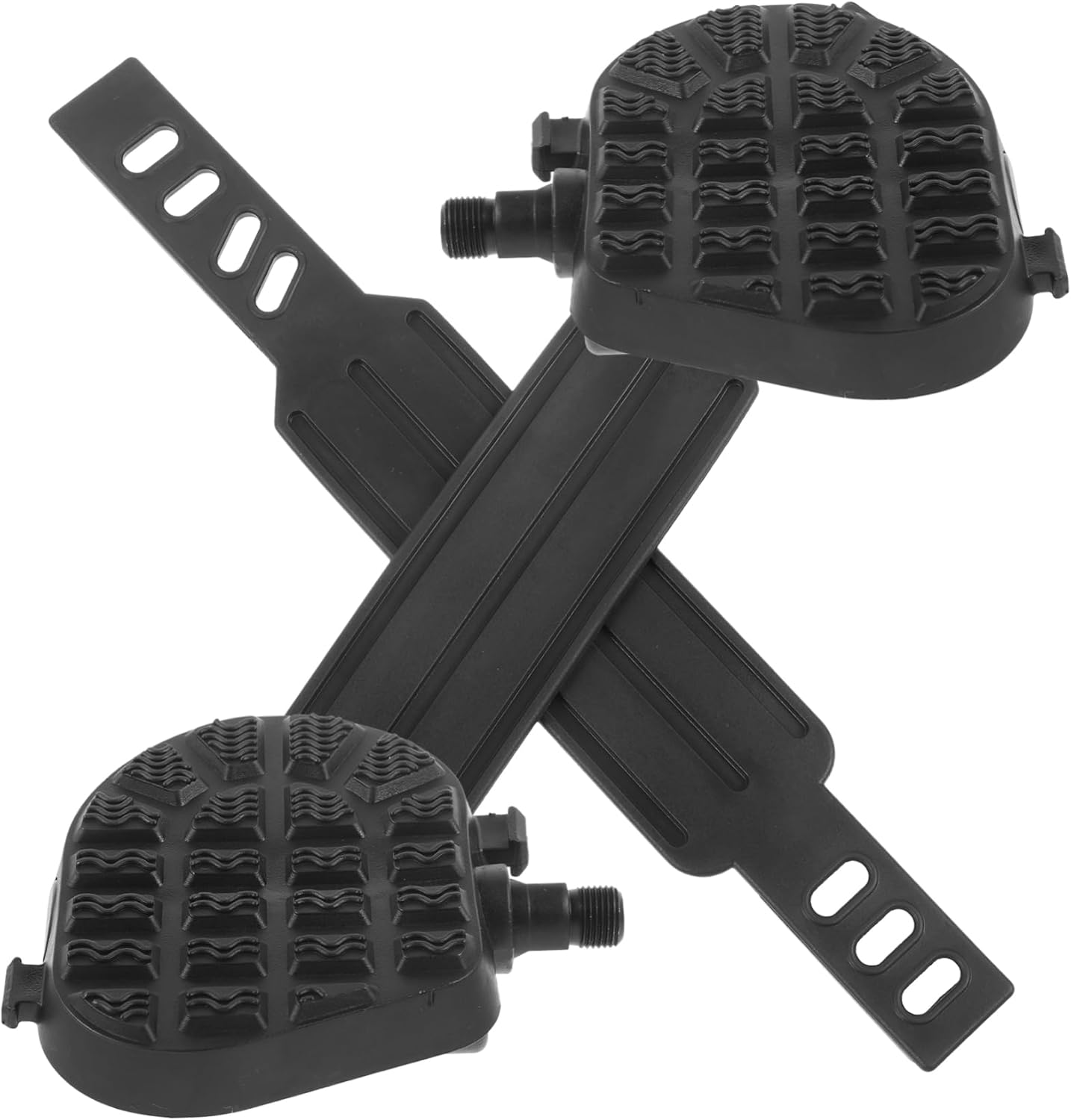 1Set Versatile Indoor Bike Pedals with Straps Compatible with Exercise Bikes Easy to Install Durable Design for Comfortable Workouts for Home Gym Use