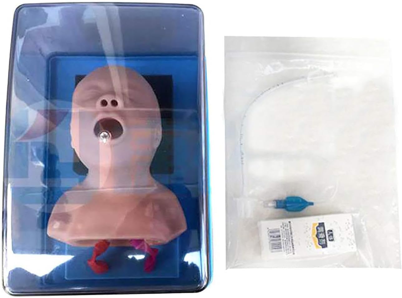 Manichino avanzato di intubazione tracheale infantile,simulatore intubazione endotracheale,kit aiuto didattico per gestione delle vie aeree pediatriche per la formazione delle competenze