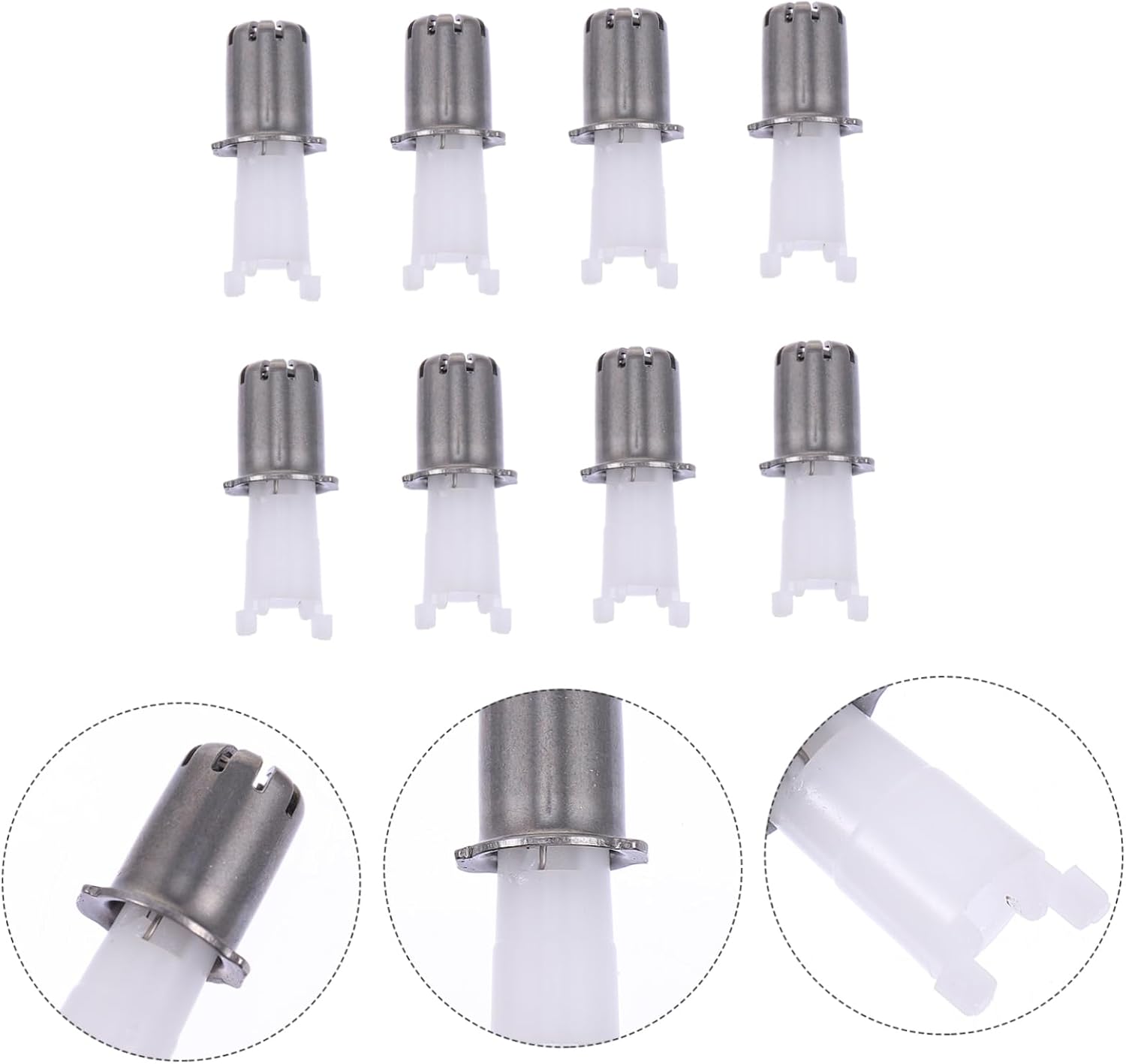 8pcs Nose Hair Trimmer Replacement Parts Accessories for Easy Installation and Use Versatile Trimmer for Facial Hair Eyebrow Ear and Beard Care