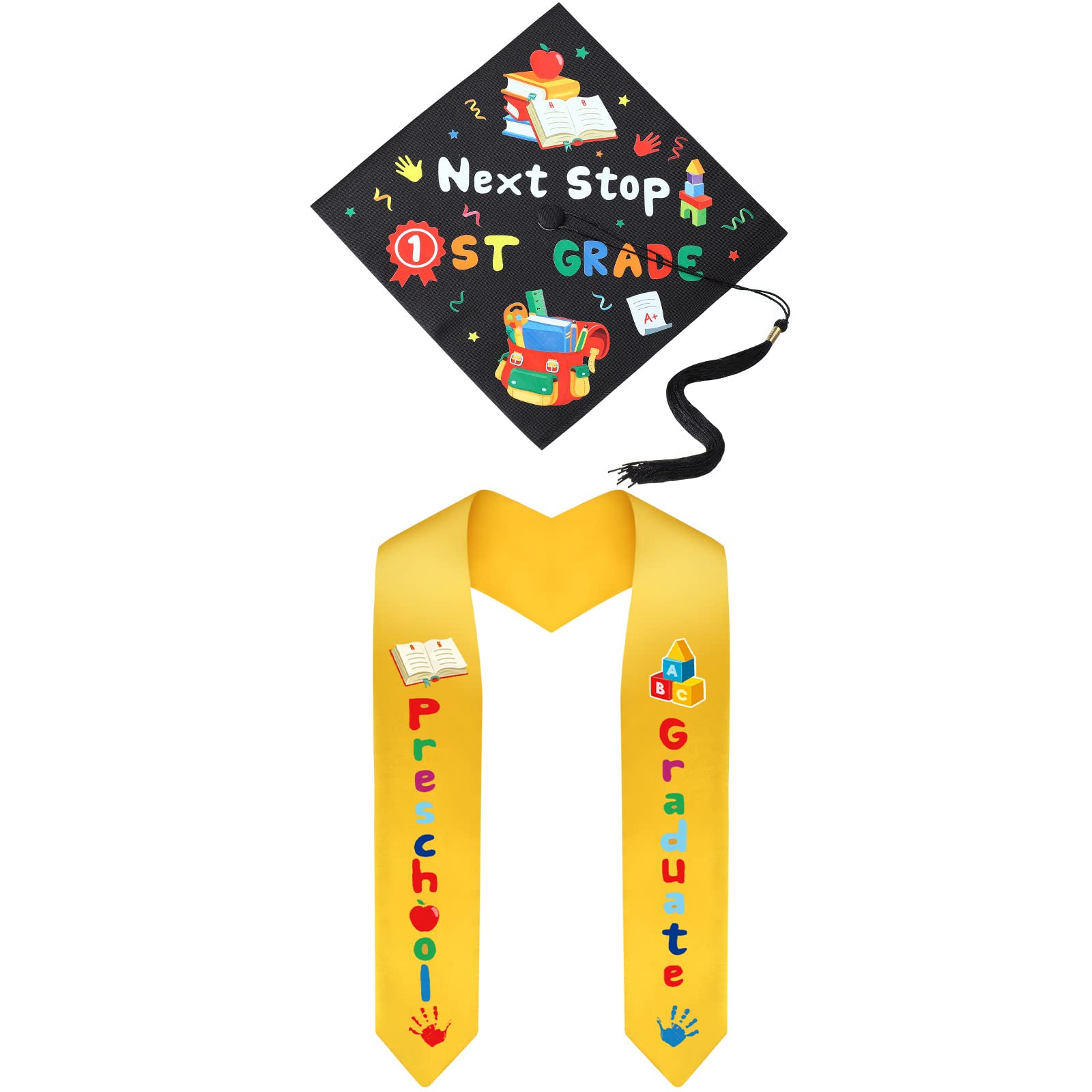 Buy 2022 Preschool Graduation Cap For Kids Kindergarten Stole 