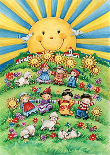 Toland Home Garden 1010801 It's A Small World Spring Flag 28X40 Inch Double Sided Spring Garden Flag For Outdoor House Sunshine Flag Yard Decoration #TOP29