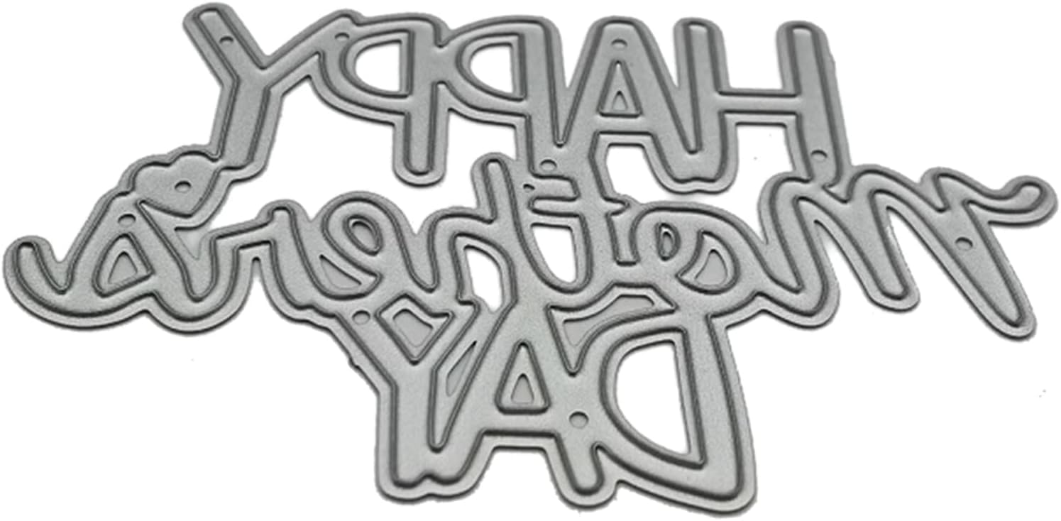 Happy Mothers Day Letters Metal Cutting Dies Stencil DIY Scrapbooking Embossing