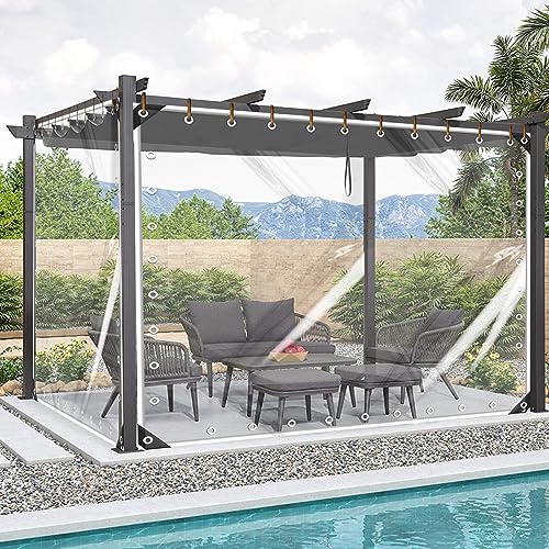 FoundGo Clear PVC Vinyl Tarp - 3'x6' - 14 Mil Thickness - Transparent Polytarp with Metal Grommets - Waterproof, UV & Tear Resistant - Ideal for Protection Against Cold Weather & Elements by FoundGo - Used condition - CA$15.67