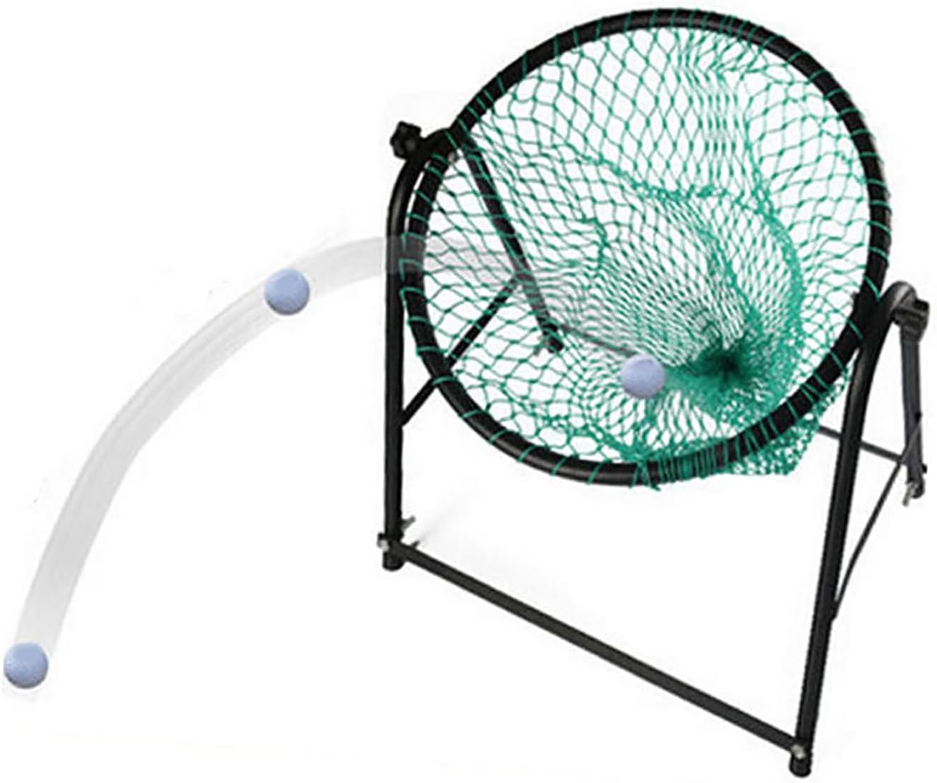 Golf Practice Net, Golf Hitting Chipping Aids with Steel Frame and 4 Foot Pad, Innovative Design and Adjustable Steel Ring Joint Angle, No Tools Required and Easy to Install, for Backyard Practice