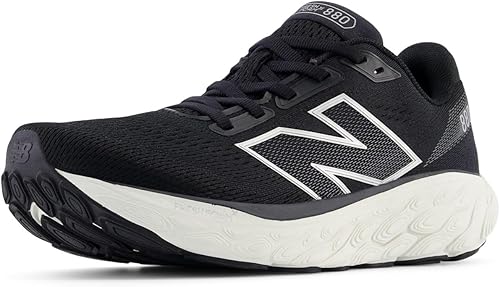 New Balance Women's W880v14 Running Shoe - (color: Black/Sea Salt/Silver Metallic, size: 5 X-Wide)