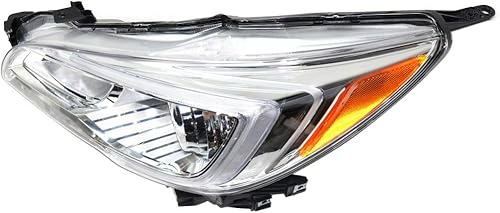 Miniatura 4 de Para Subaru Legacy 2015 2016 2017 Conjunto de faros delanteros lado del conductor | Certificado CAPA | Halógeno | Compuesto | Bisel cromado | Lente