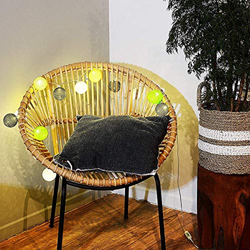 Ghirlanda luminosa a sfera in cotone con LED USB