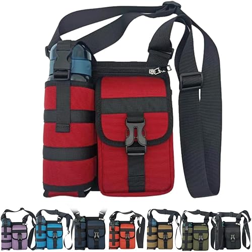 Miniatura 10 de Drkicsy Bolsas de hombro con soporte para botella de agua, bolsa cruzada para botella de agua, bolsa cruzada para deportes al aire libre