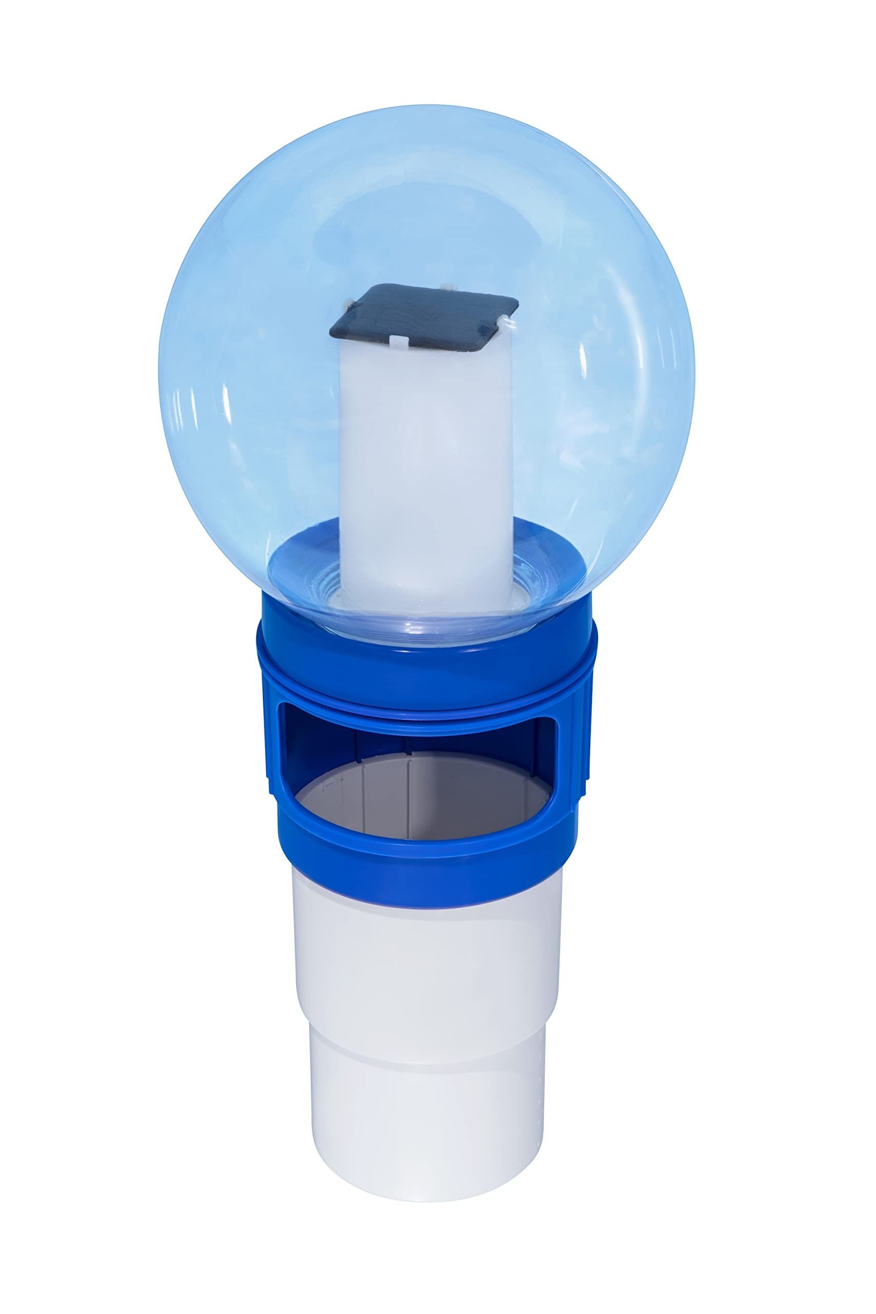 Bestway SolarSphere LED Chemical Dispenser, Blue and White, 18 x 18 x 40 cm - Image 4
