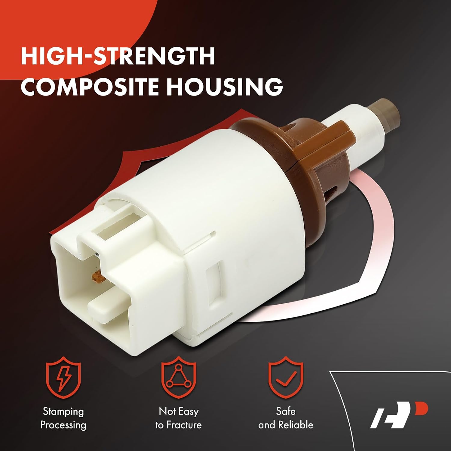 A-Premium Brake Light Switch Compatible with Toyota RAV4/Yaris 2006-2008, Corolla 2009-2010, Tacoma 2009-2023, 4Runner 2006-2009, FJ Cruiser 2007-2012 & Scion tC 2005-2010, xB 2008-2010, xD, w/ 4 pins