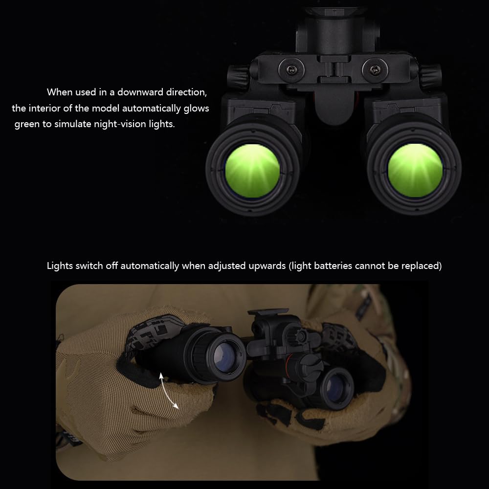 Modello tattico GPNVG 18 Dummy, modello di occhiali per la visione notturna, per il casco tattico NVG Mount | per la visualizzazione Cosplay