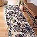 Rugshop Modern Bright Flowers Slip (Non-Skid) Runner Rug, 2' x 7', Cream