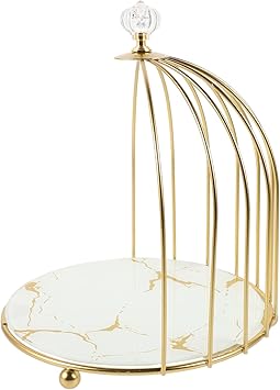 Bird Cage Cake Stand Elegant Dessert Display Tray for Weddings Birthdays Showers Pastry Serving Stand Charming Accents Easy to Assemble