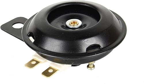 Miniatura 3 de Headerbs Altavoz eléctrico de metal trompeta negro, 12V Super 105dB Scooter Ciclomotor Dirt Bike ATV motocicleta bocina de aire 2.559 in
