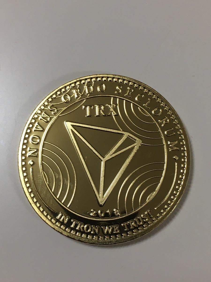 Tron (TRX) トロン 仮想通貨 レプリカ メダル ゴールド 仮想通貨トロン（$TRX）とは？特徴と