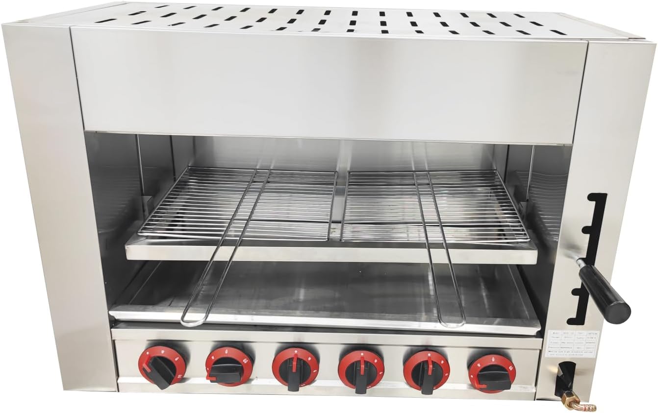 Commercial Salamander Broiler LPG Gas Countertop Roaster Oven Cheese Melter Grill Chicken Roaster Machine