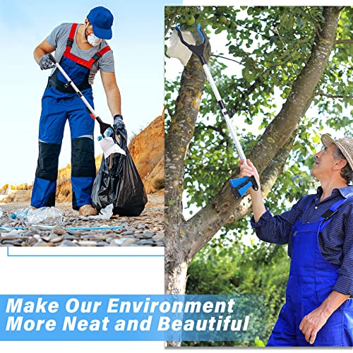 8 Pack Grabber Reacher Tool For Elderly 32 Inch Foldable Pick Up Stick Grabber Lightweight Reaching Tool Long Handy Mobility Aids For Trash Pick Up, Litter Picker, Arm Extension, 8 Color #TOP3